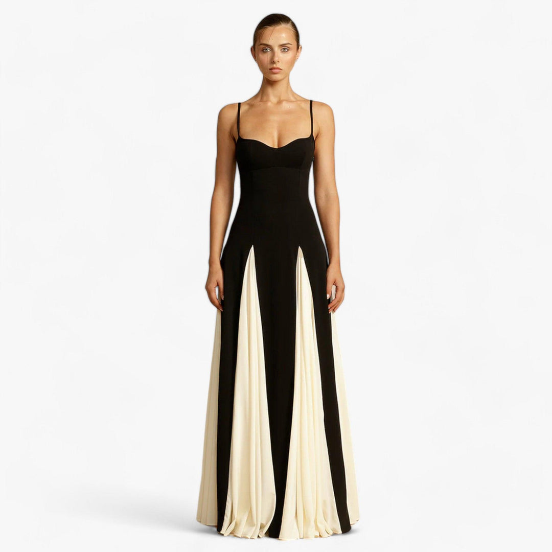Evelyn - Contrast Maxi Dress