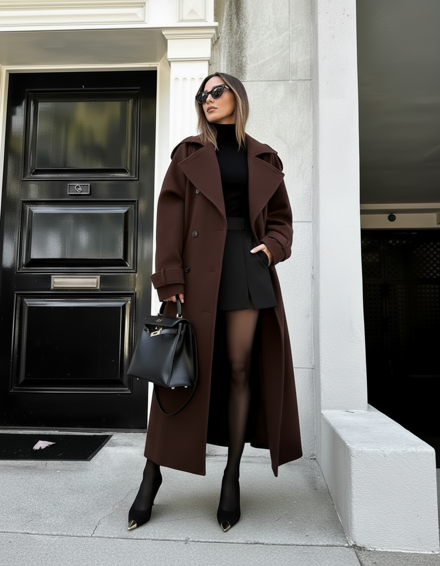 Diana | Tricot Trench Coat