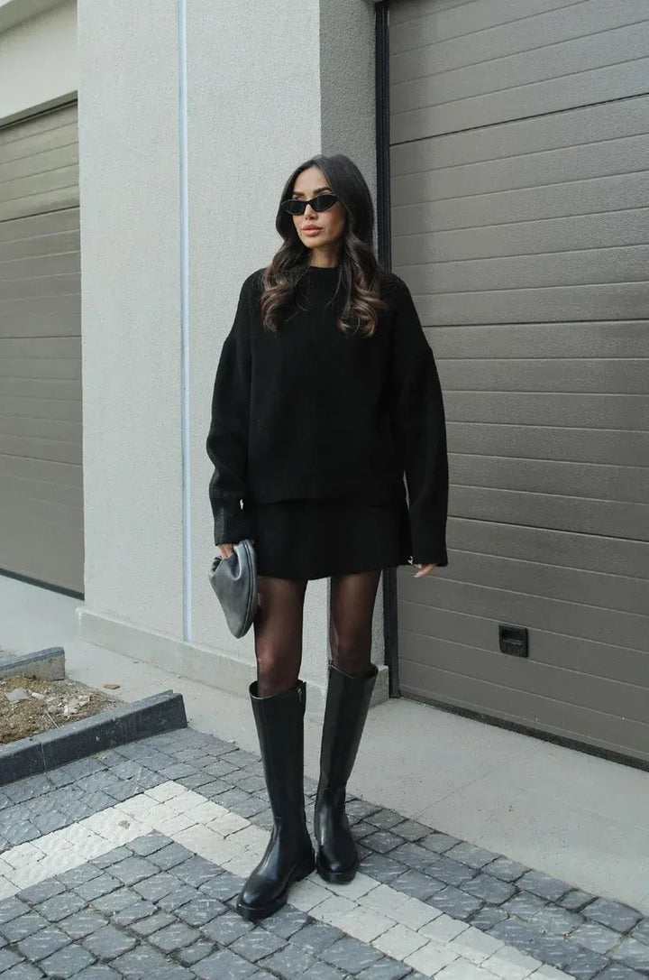 Olivia - Jumper And Mini Skirt Knitted Co-Ord