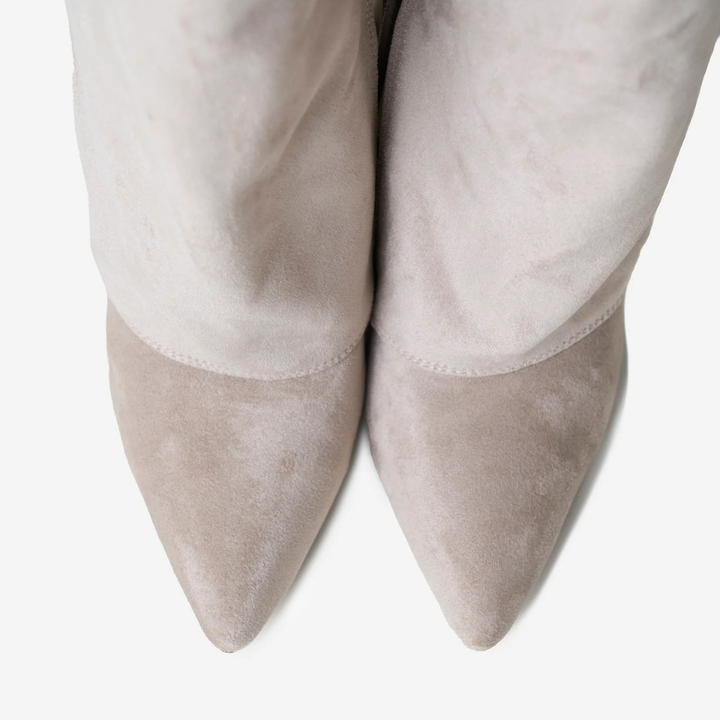 Orie | Buckle Pointed-Toe Knee-High Boots