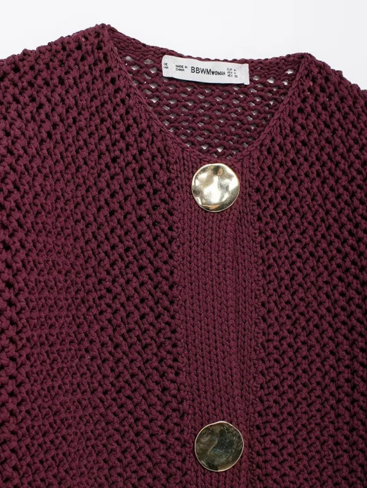 SOPHIA - Knitted Button Cardigan