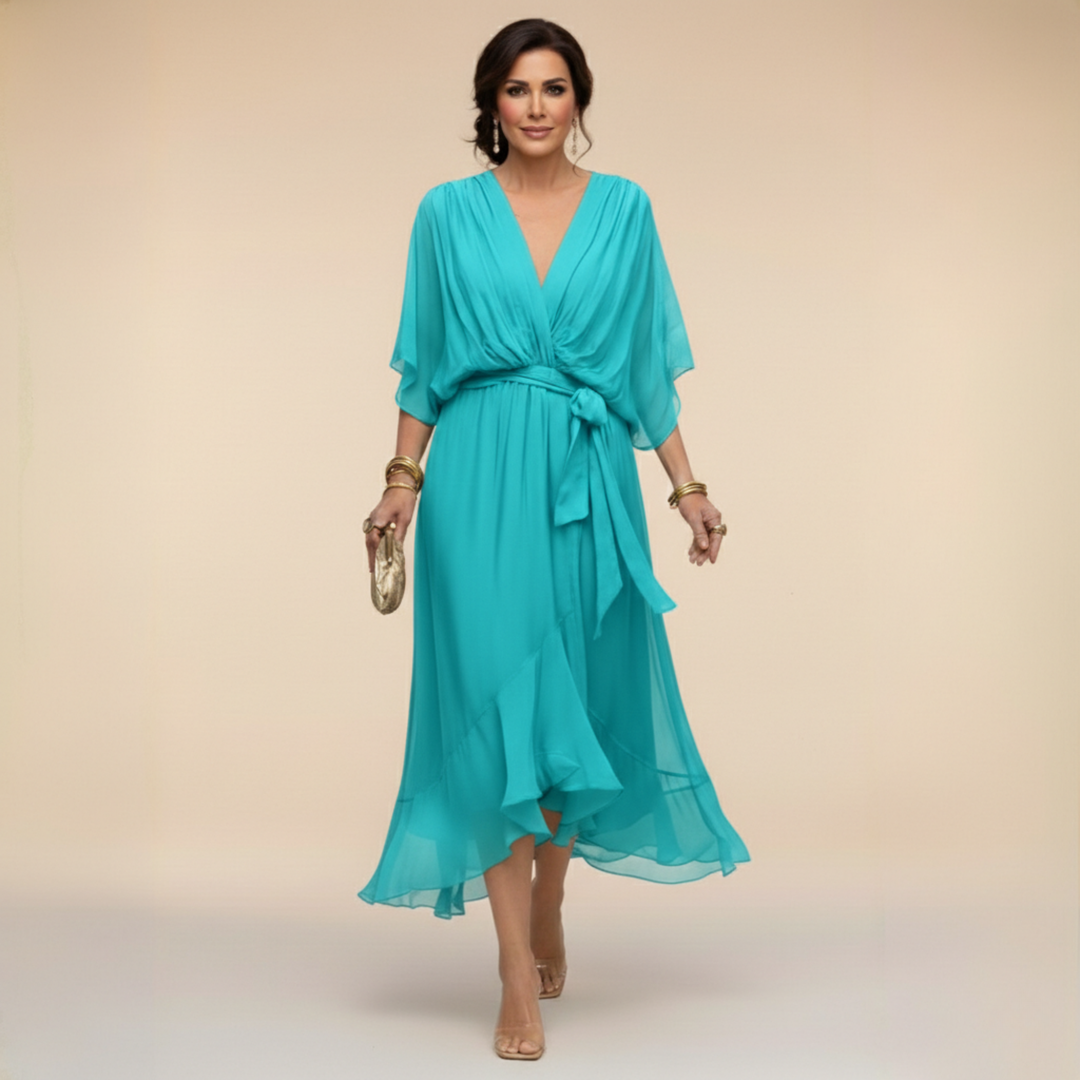 Aura | Drape Maxi Dress