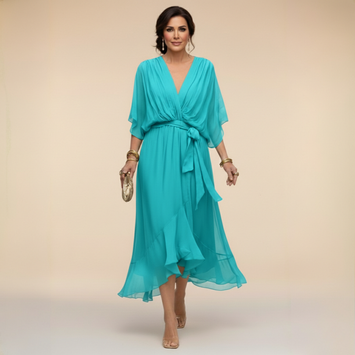 Aura | Drape Maxi Dress