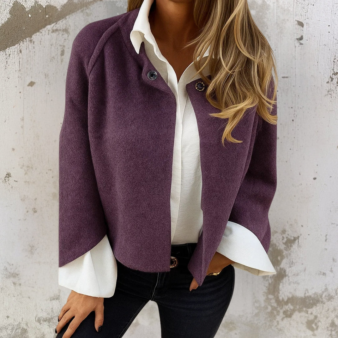 Riley | Cropped Wool Blend Cardigan