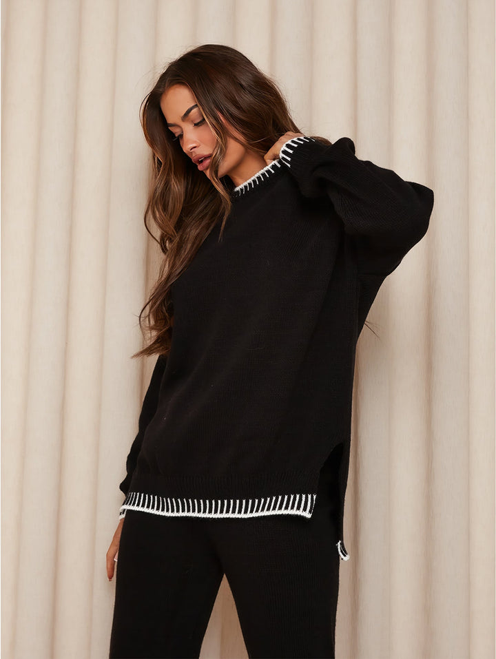 Celestina - Light Grey Knit Set