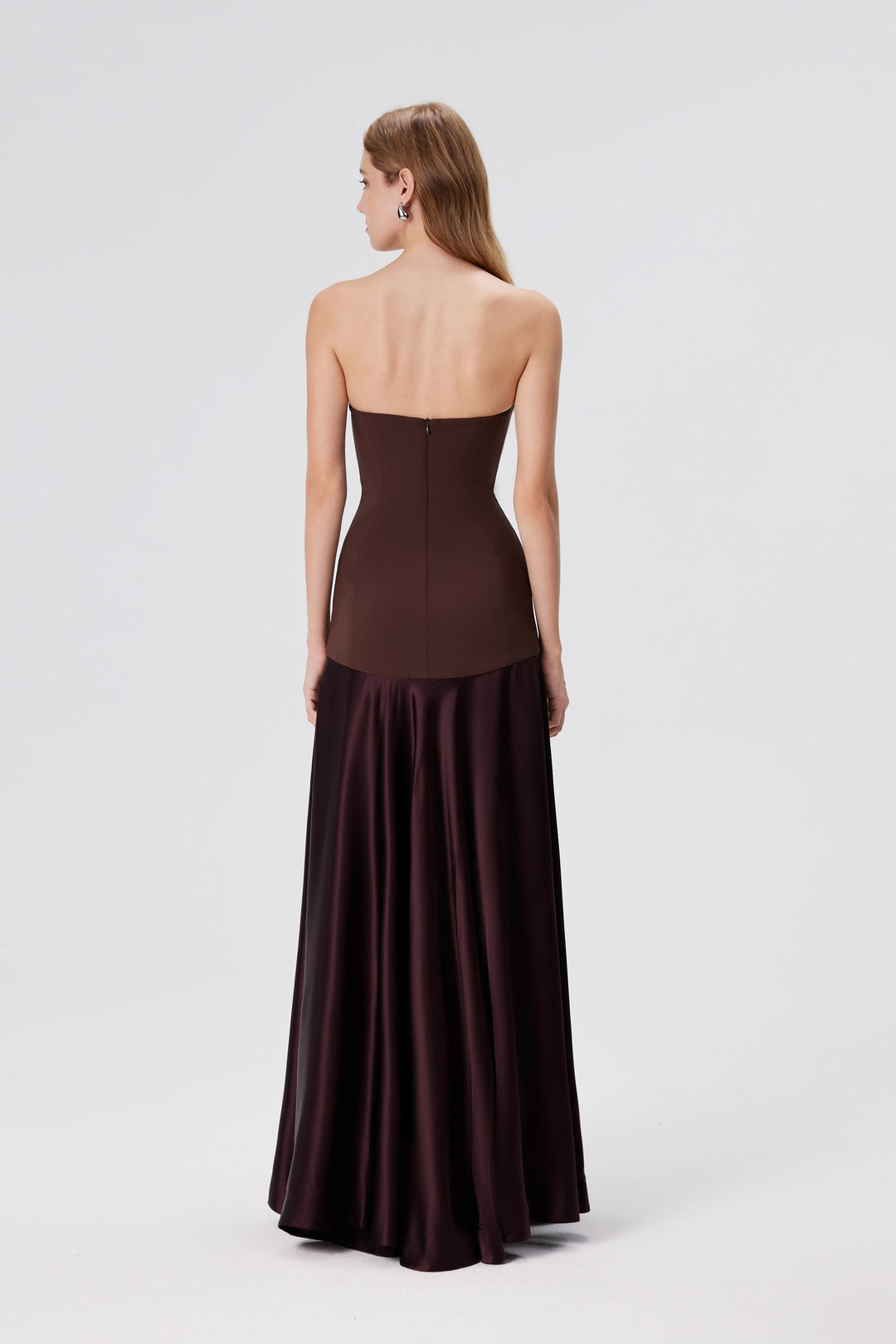 Cindy - Splicing Strapless Dress