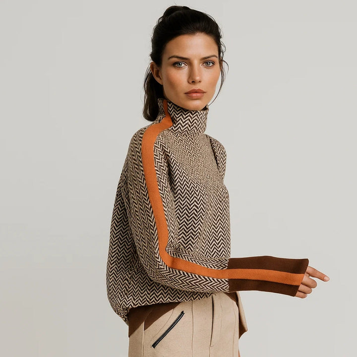 Amara | High Collar Sweater