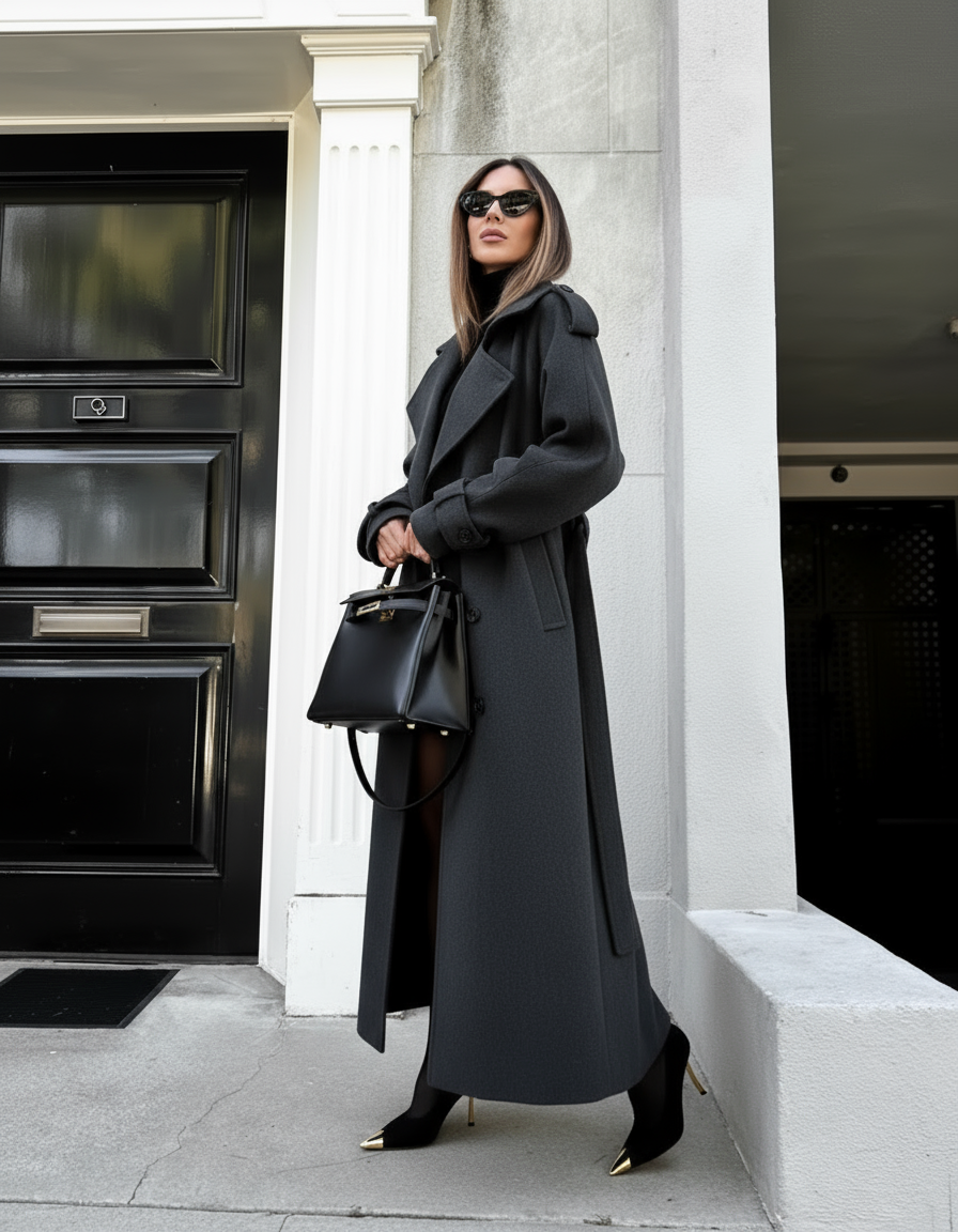 Diana | Tricot Trench Coat