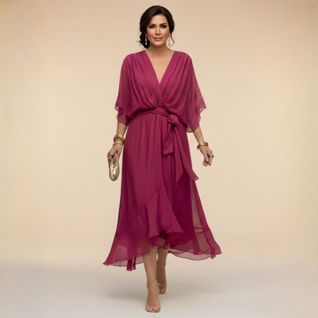 Aura | Drape Maxi Dress