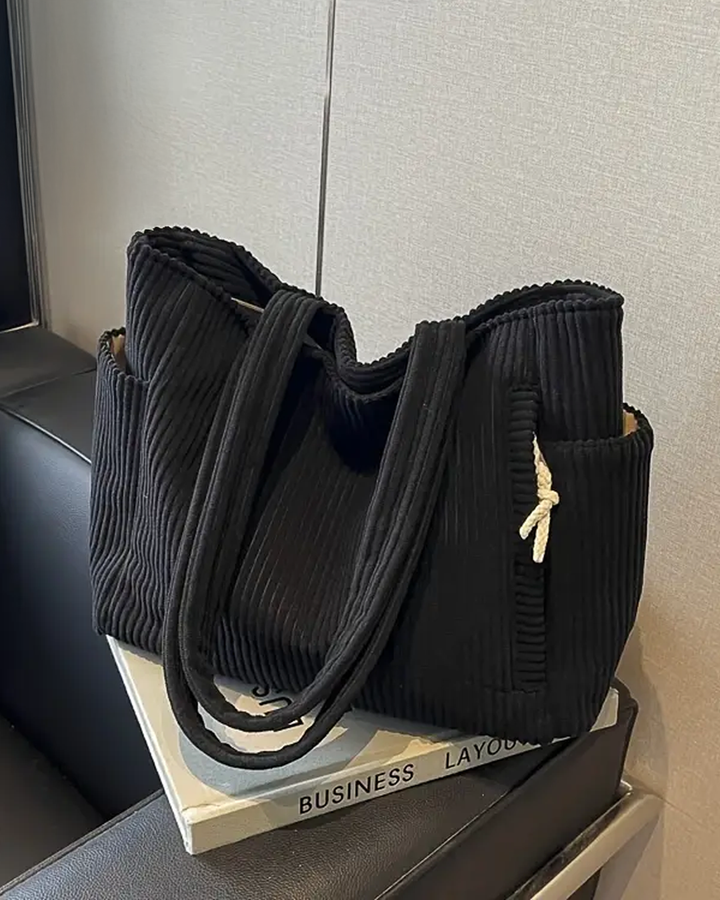 Tina – Ribbed Tote Bag