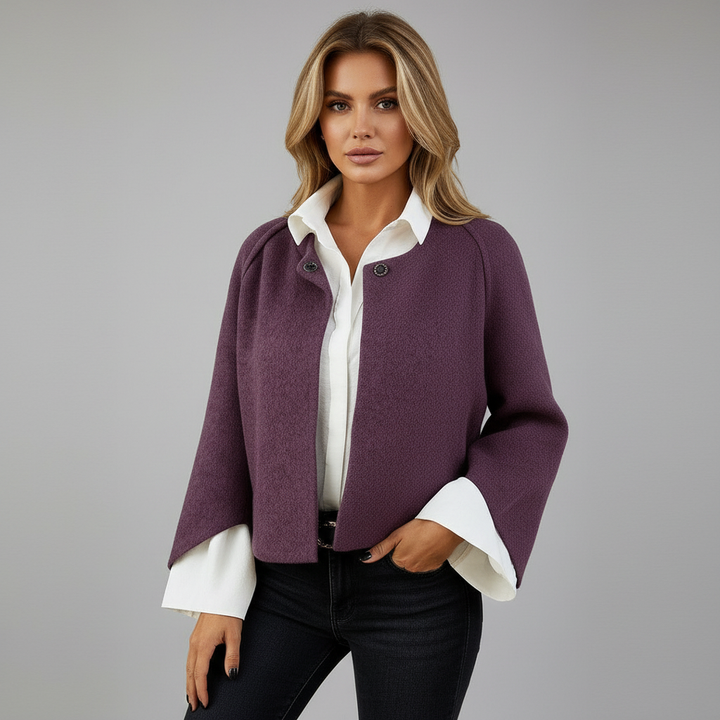 Riley | Cropped Wool Blend Cardigan
