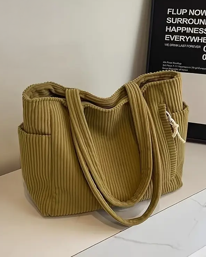 Tina – Ribbed Tote Bag