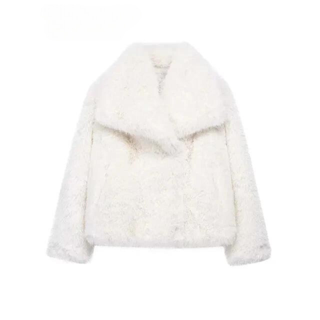 Felina - Burgundy Faux Fur Coat