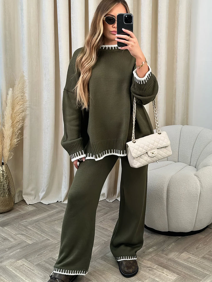 Celestina - Light Grey Knit Set