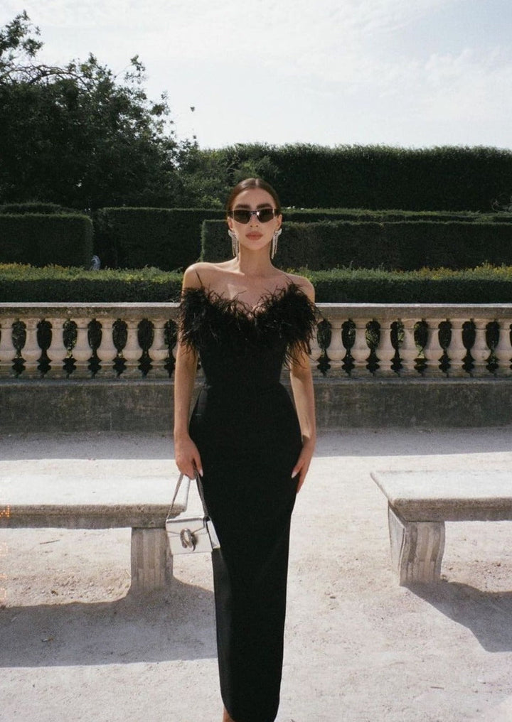 Anastasia | Luxurious Feather Dress