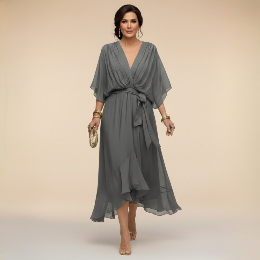 Aura | Drape Maxi Dress