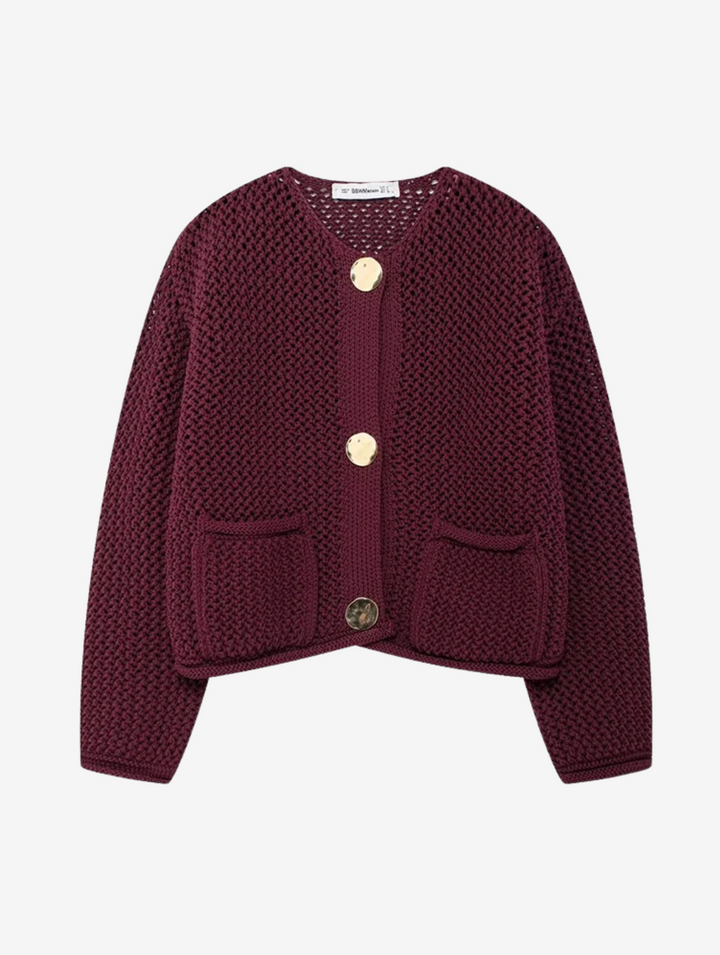 SOPHIA - Knitted Button Cardigan