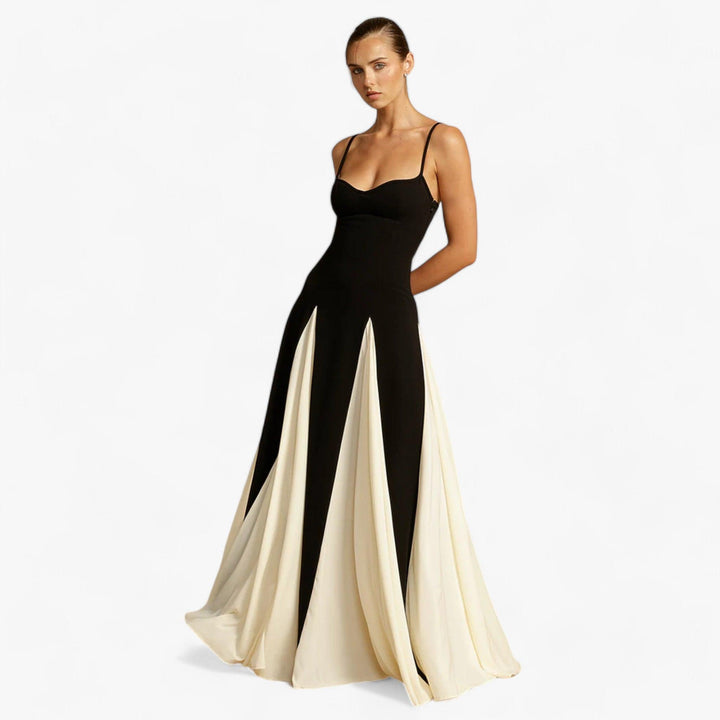 Evelyn - Contrast Maxi Dress