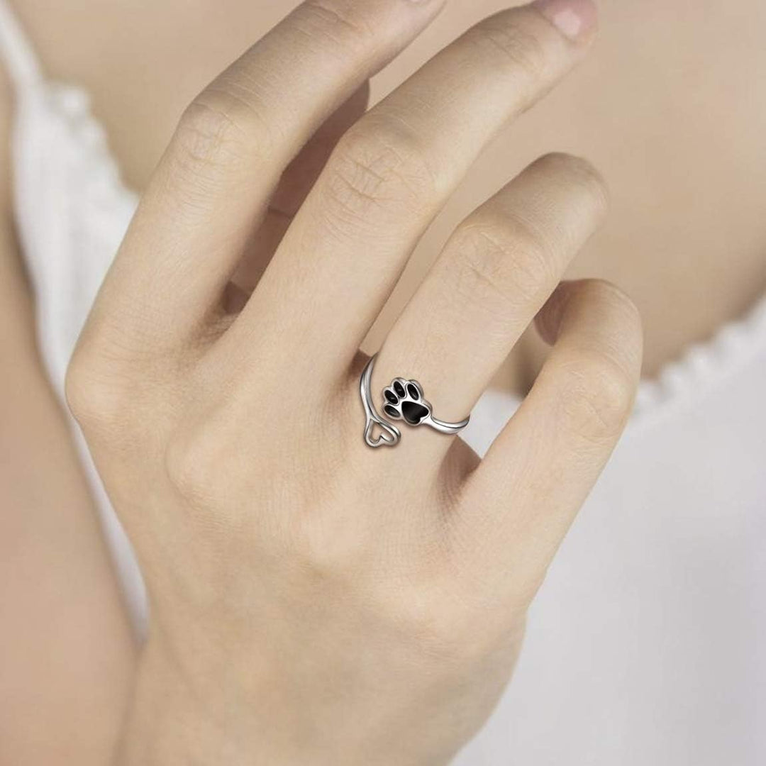 Infinity Footprint | The Heartbeat Paw Ring