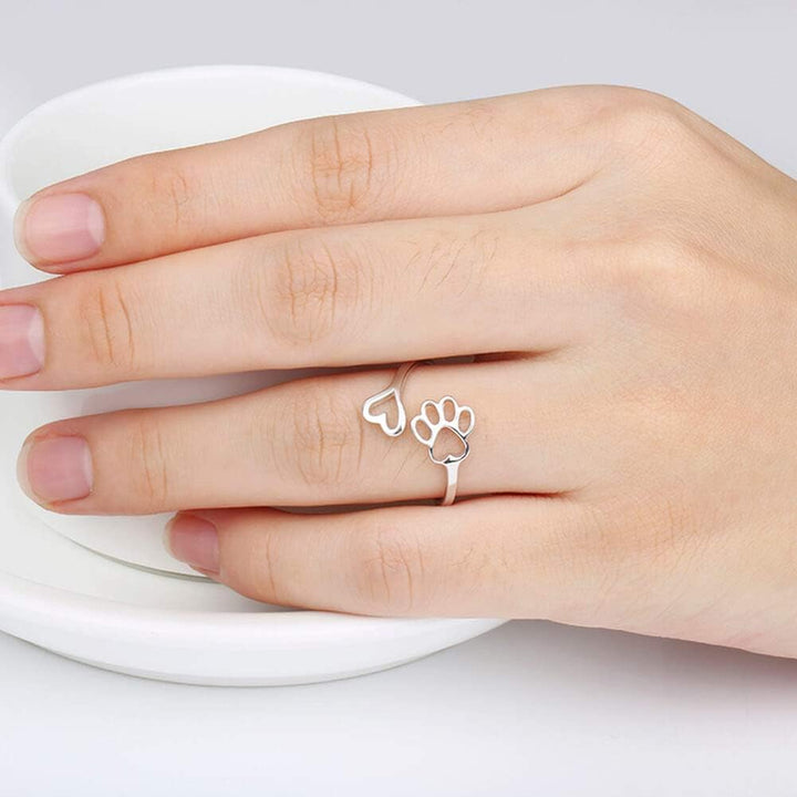 Infinity Footprint | The Heartbeat Paw Ring
