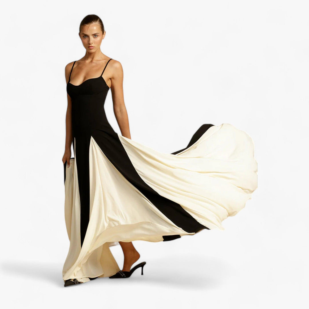 Evelyn - Contrast Maxi Dress
