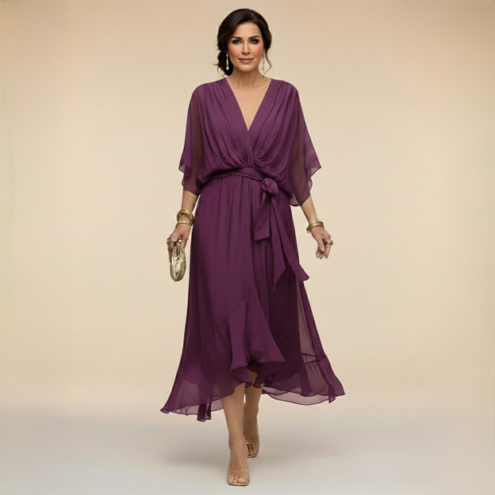 Aura | Drape Maxi Dress