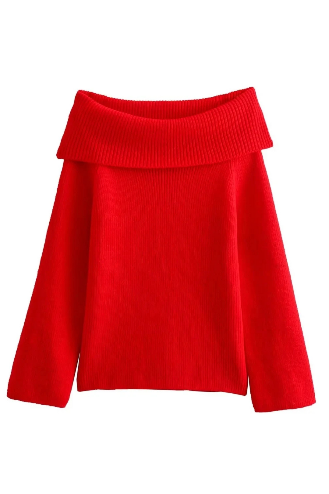 Jazzy - Off-Shoulder Layered Knitted Top