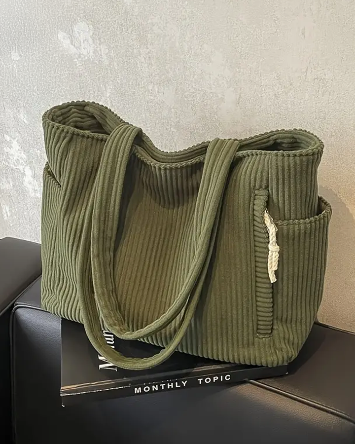 Tina – Ribbed Tote Bag