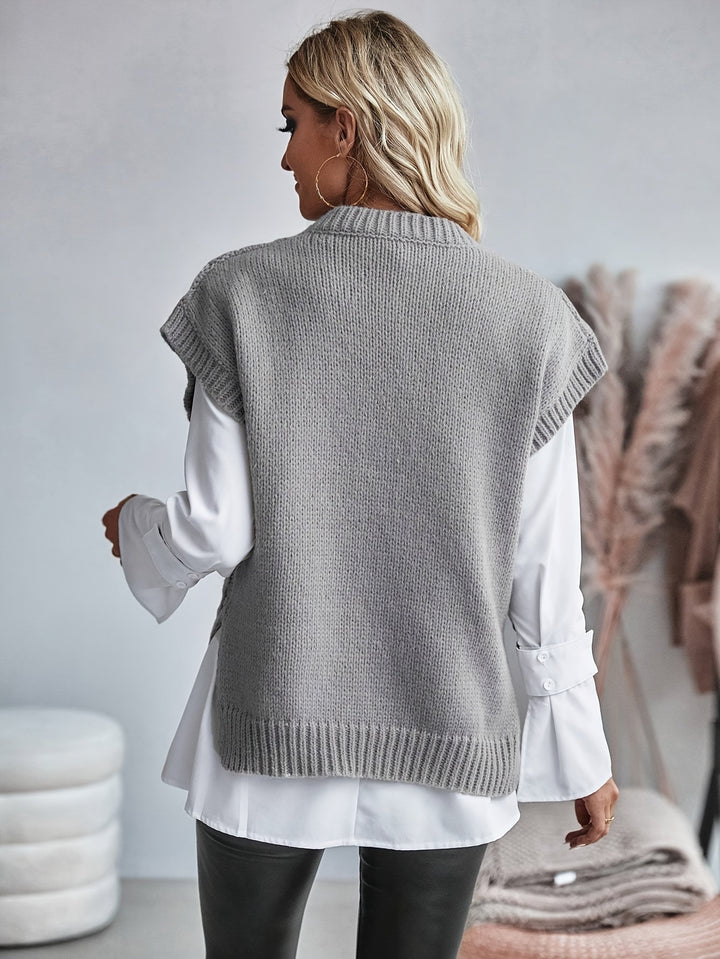Lyla - Knitted Sleeveless Vest