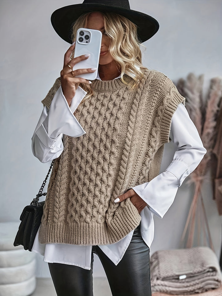 Lyla - Knitted Sleeveless Vest