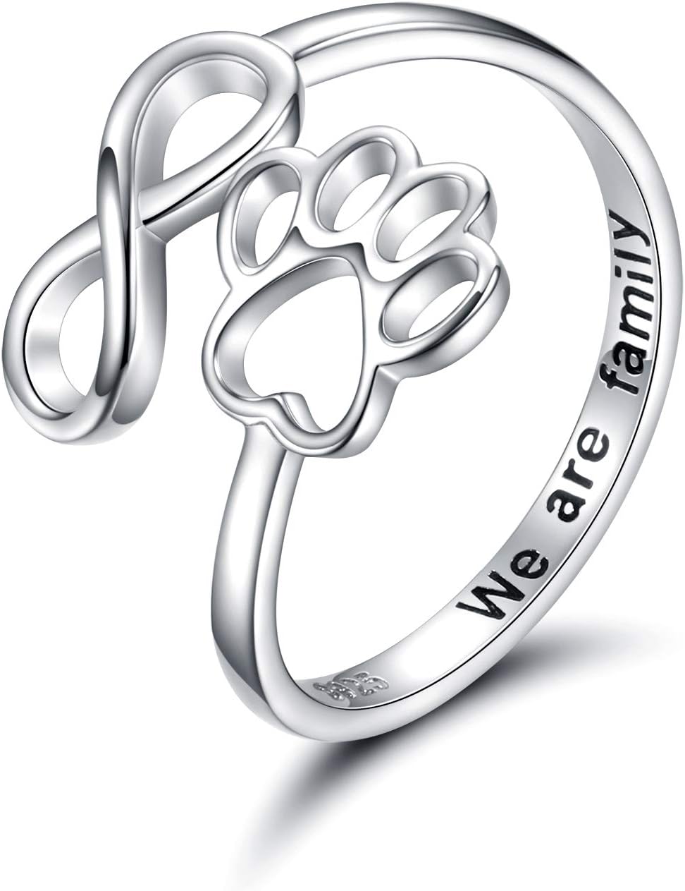 Infinity Footprint | The Heartbeat Paw Ring