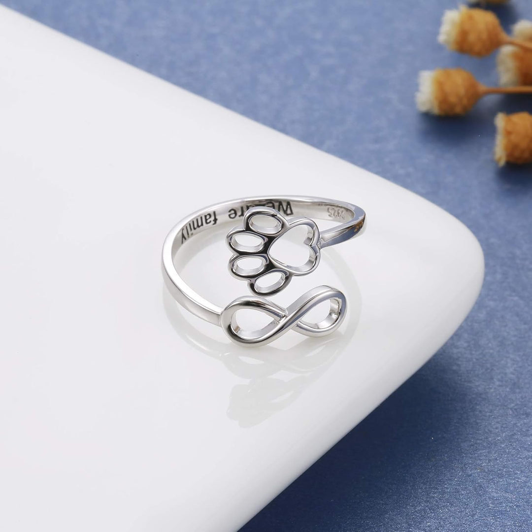 Infinity Footprint | The Heartbeat Paw Ring