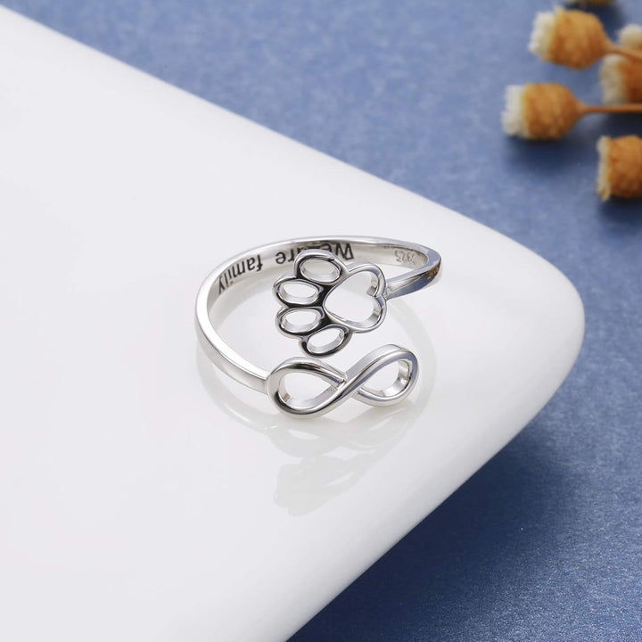 Infinity Footprint | The Heartbeat Paw Ring