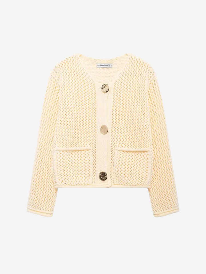 SOPHIA - Knitted Button Cardigan