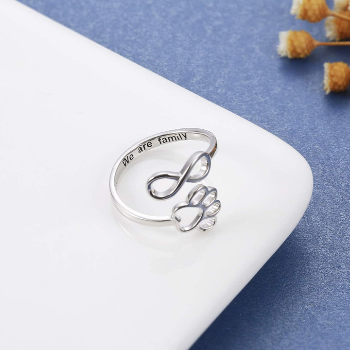 Infinity Footprint | The Heartbeat Paw Ring