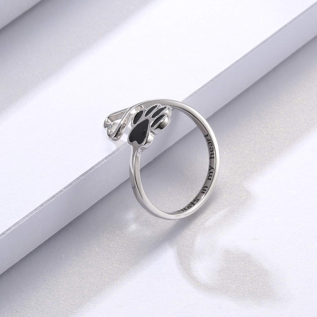 Infinity Footprint | The Heartbeat Paw Ring