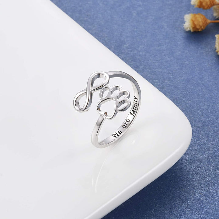 Infinity Footprint | The Heartbeat Paw Ring