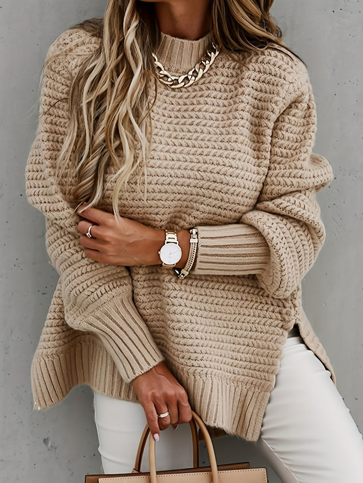 Teresa - Knitted Sweater With Slit