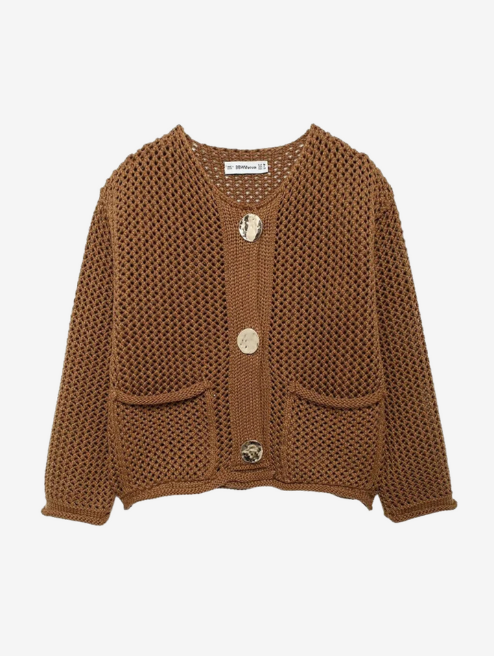 SOPHIA - Knitted Button Cardigan