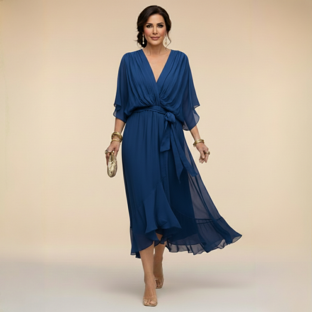 Aura | Drape Maxi Dress