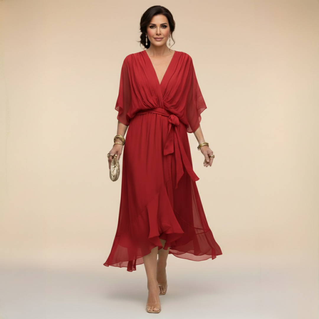 Aura | Drape Maxi Dress