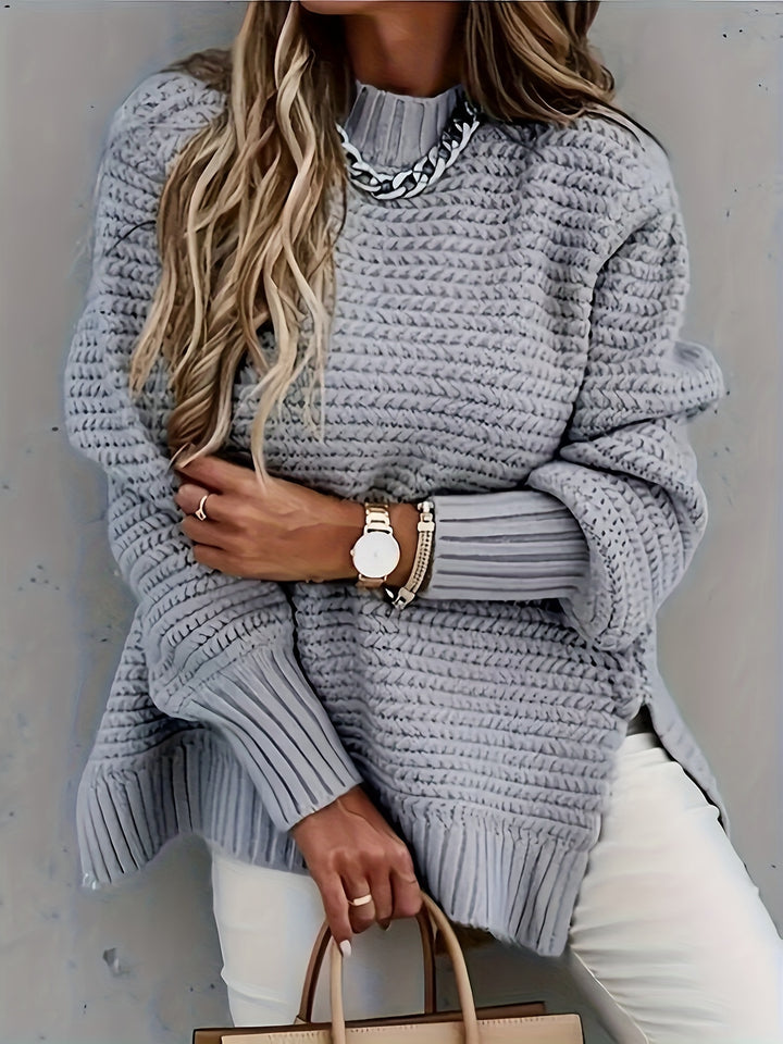 Teresa - Knitted Sweater With Slit
