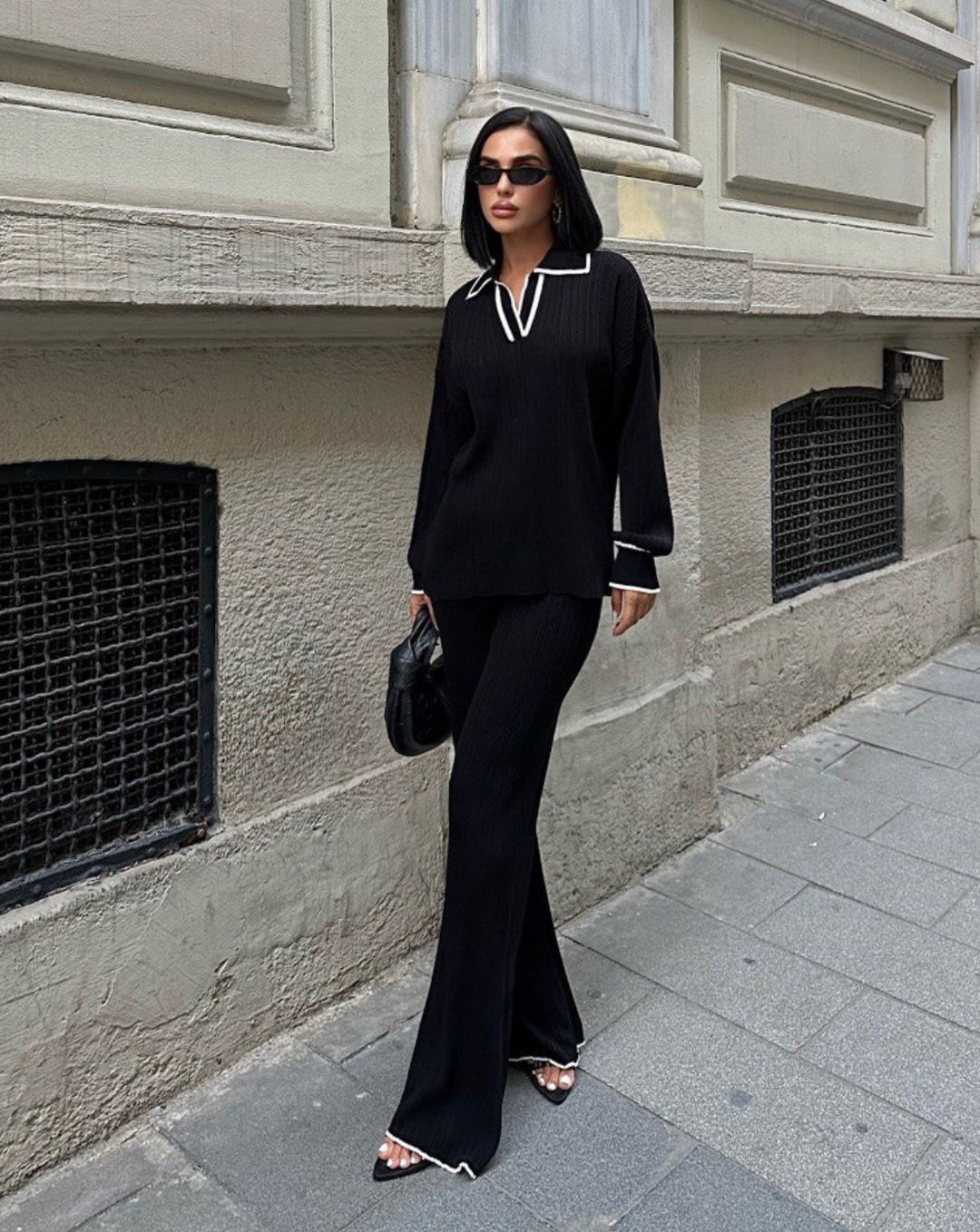 Jade - Ribbed Polo Set