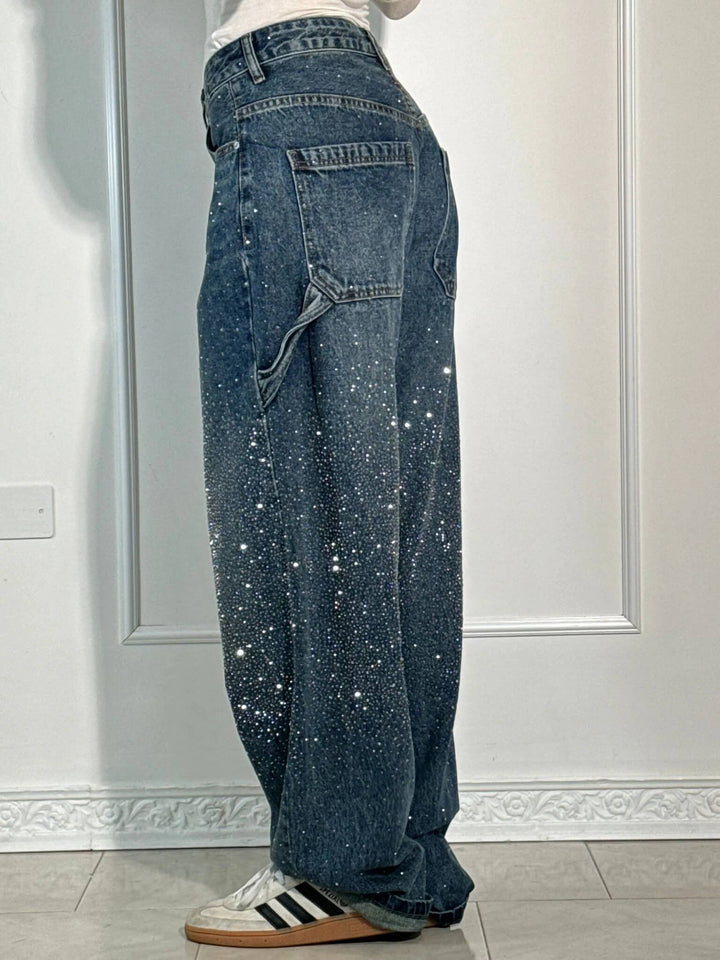 Monika - Balloon Shine Denim Jeans