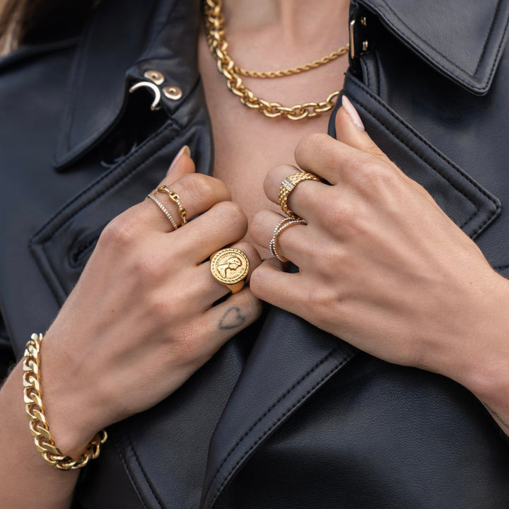AIMÉ - Golden Link Ring