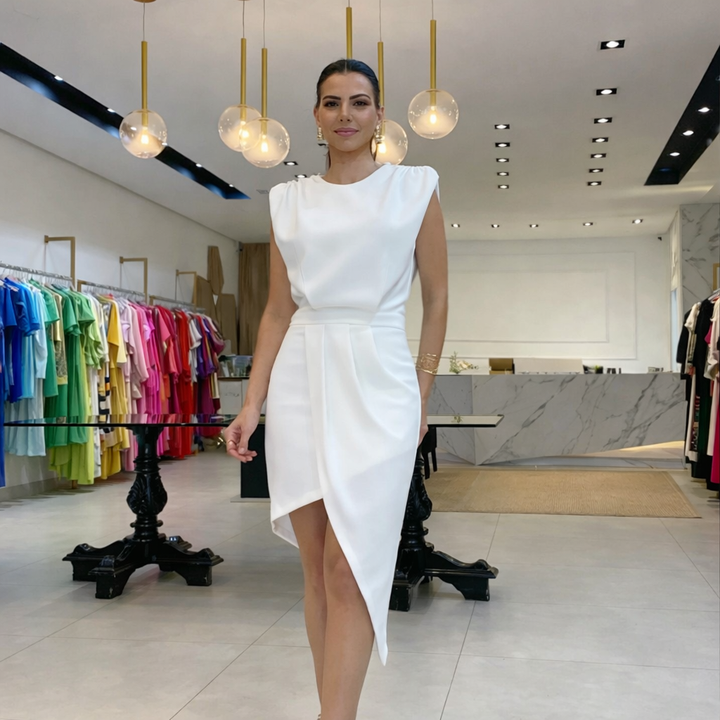 The Seraphina | Structured Midi Dress