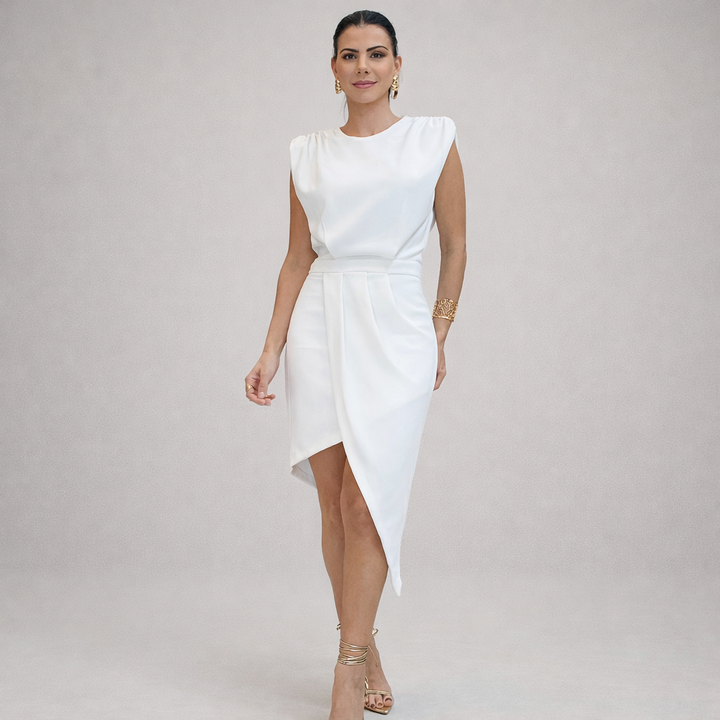The Seraphina | Structured Midi Dress