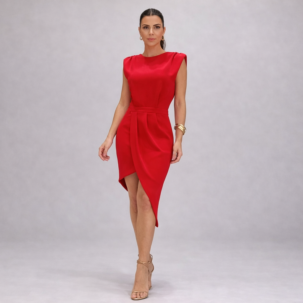 The Seraphina | Structured Midi Dress