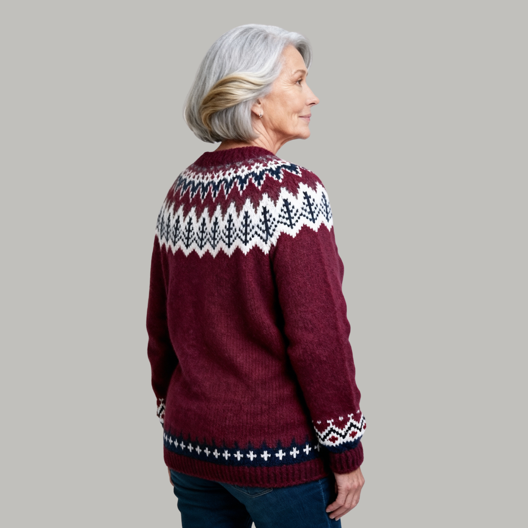 Sara | Classic Icelandic Wool Knit Sweater