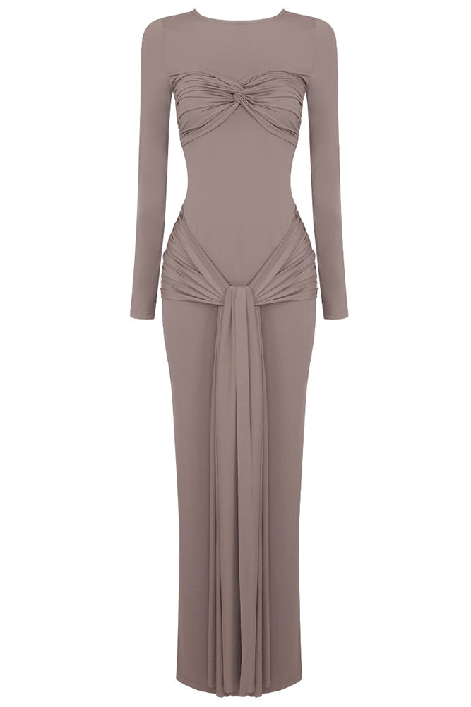 Nela | Draped Maxi Dress